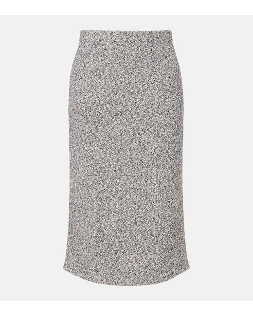 Tory Burch Gray Tweed Pencil Skirt