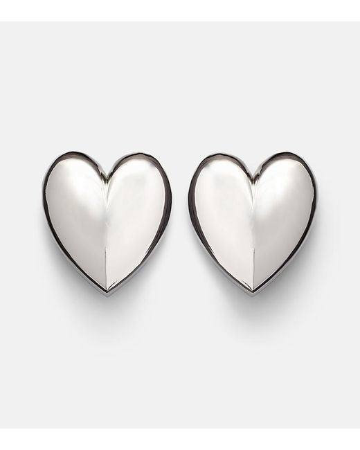Jennifer Fisher Metallic Puffy Heart 10Kt-Plated Earrings