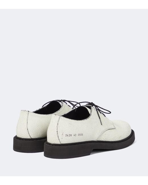 Common Projects Derbyschuhe Aus Leder in White für Herren