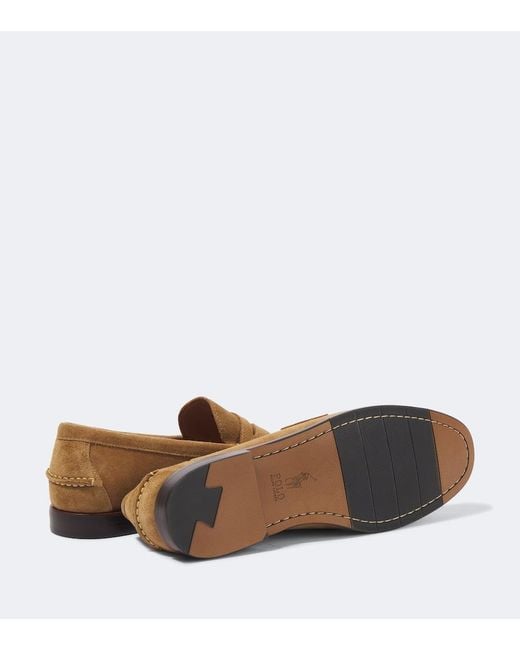 Polo Ralph Lauren Alston Leather Penny Loafers in Brown for  display picture 1