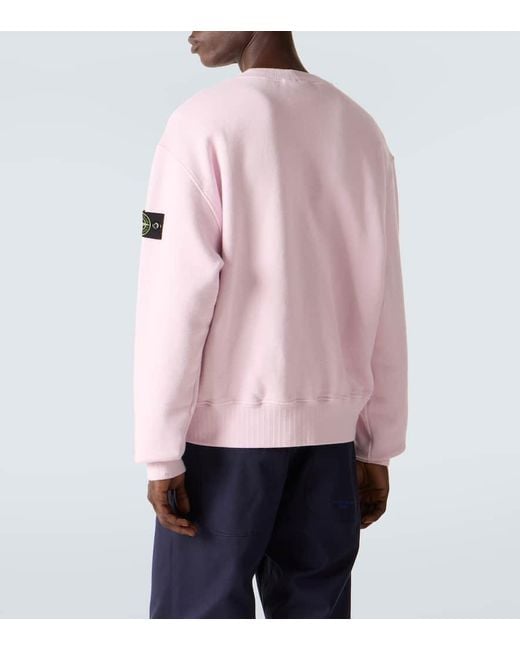 Felpa Compass di Stone Island in Pink da Uomo