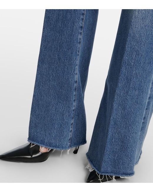 FRAME Blue Lax Wide-Leg Jeans