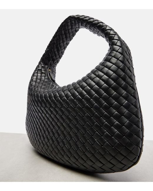Bottega Veneta Black Schultertasche Veneta Medium Aus Leder