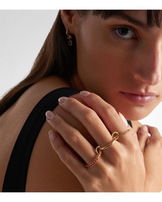 Spinelli Kilcollin Metallic Norah 18Kt Ring With Sapphires