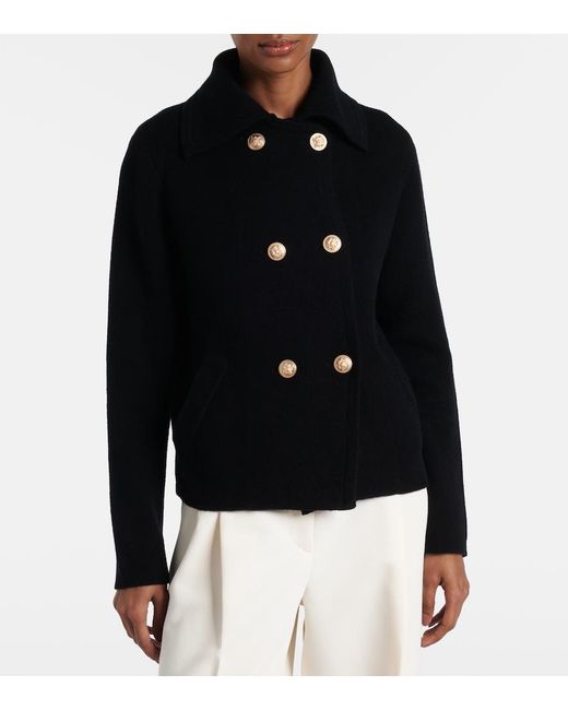 Jardin Des Orangers Blue Wool And Cashmere Jacket
