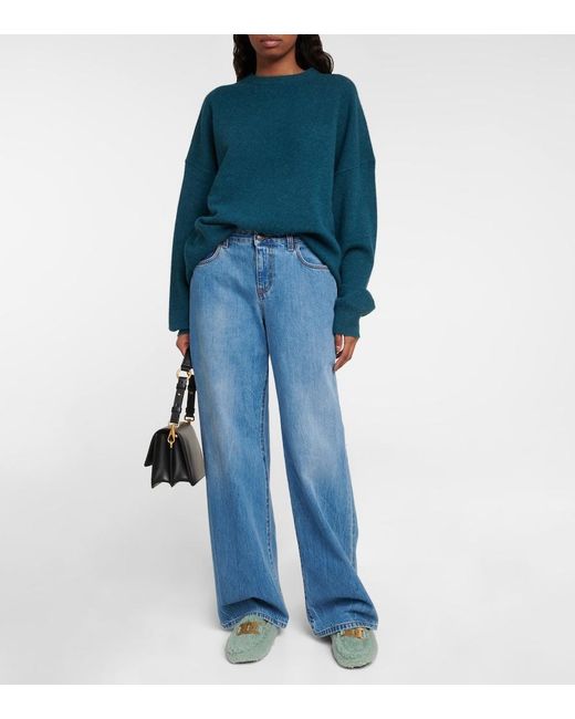 Tod's Green Gommino Shearling Loafers