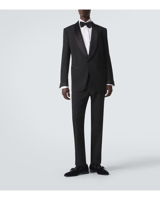 Christian Louboutin Black December First Bow-Detail Velvet Loafers for men