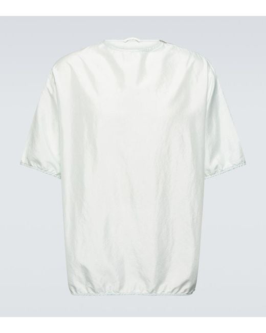 Jil Sander White Blouson Silk Blend T-Shirt for men