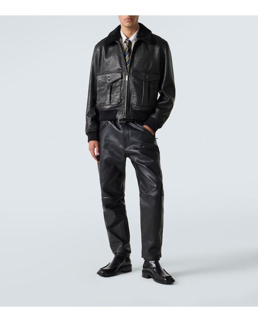 Saint Laurent Black Joe Leather Chelsea Boots for men
