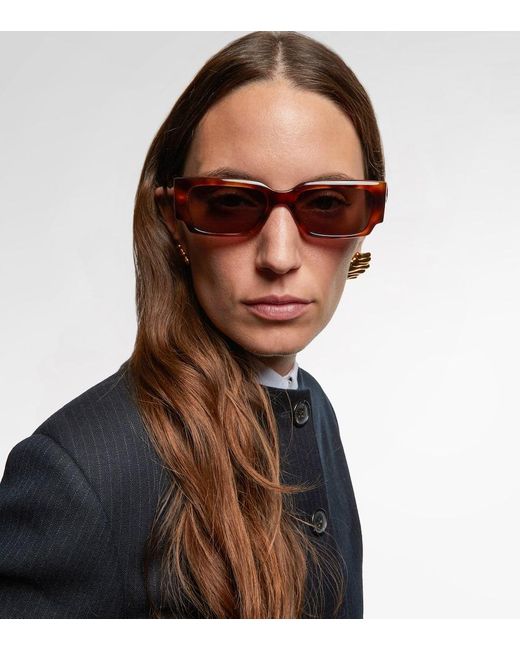 X Oliver Peoples – Lunettes De Soleil 1995C Rectangulaires Khaite en coloris Brown