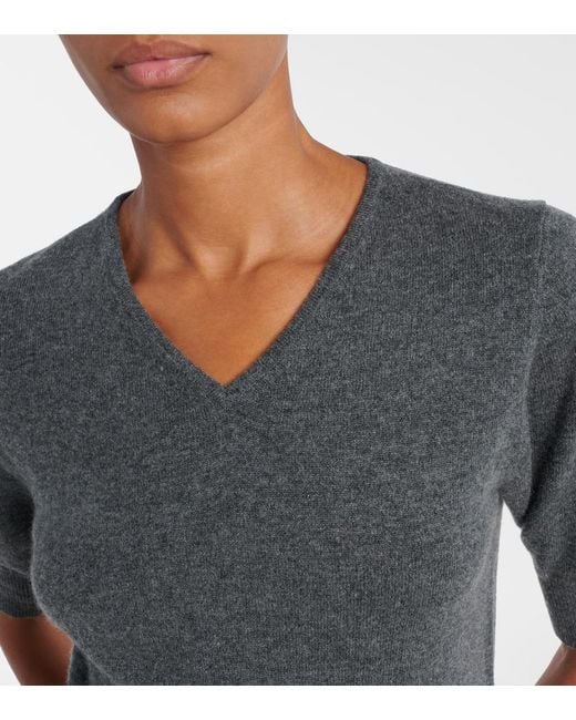 Extreme Cashmere Gray Mel Cashmere Top