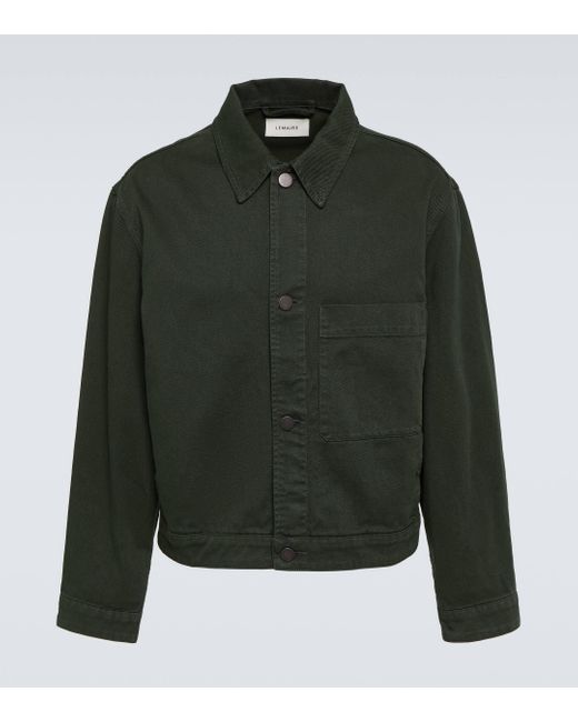 Lemaire Green Denim Jacket for men