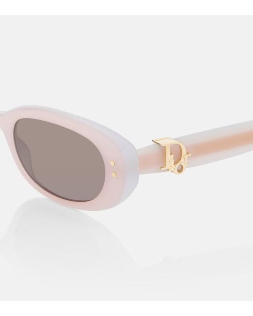Dior Pink Ovale Sonnenbrille Dior Oblique B1I