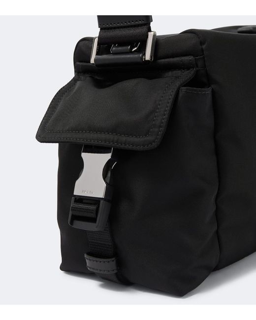 Prada Black Explore Re-Nylon Shoulder Bag for men