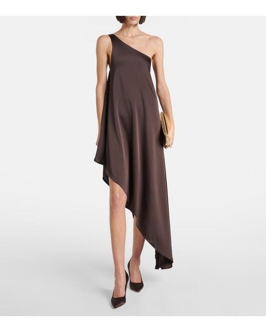 Gianvito Rossi Brown Gianvito 85 Satin Pumps