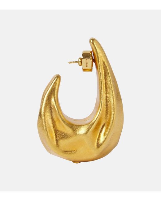 Pendientes De Aro Olivia Medium Chapados En Oro Khaite de color Yellow