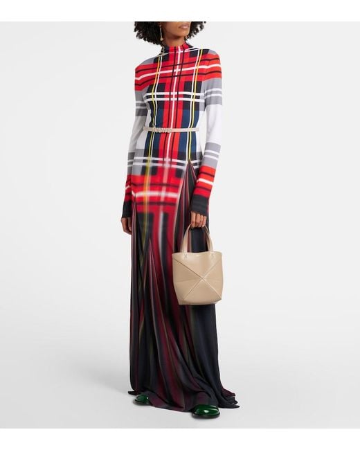 Loewe Natural Puzzle Fold Mini Leather Tote Bag