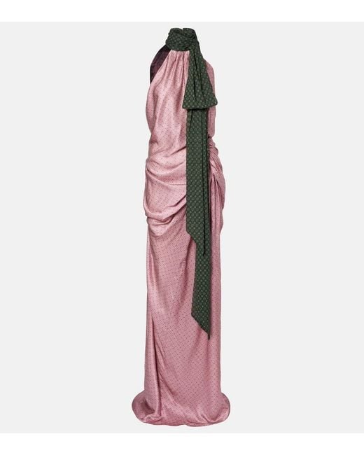 strapless open back dress The Green One Shoulder Sleeveless Maxi Dress main image 1