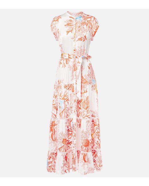 Poupette Pink Bedrucktes Hemdblusenkleid