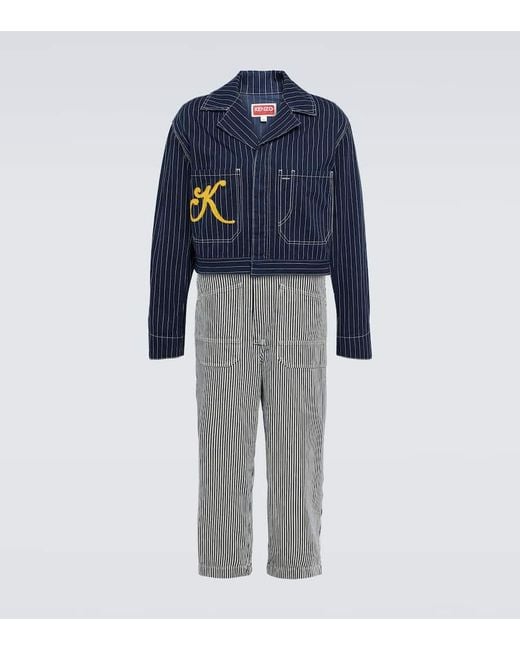 パンツ KENZO Pixel striped denim workwear pants Kenzo Striped Cargo Jeans | Pants | Harry Rosen