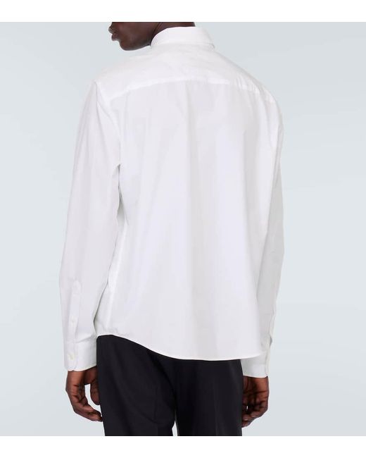 Camisa de popelin de algodon AMI de hombre de color White