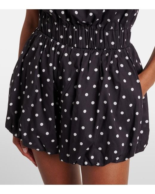 Posse Black Aurelia Polka-Dot Shorts