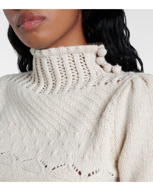 Valentino Natural Wool And Cashmere-Blend Sweater