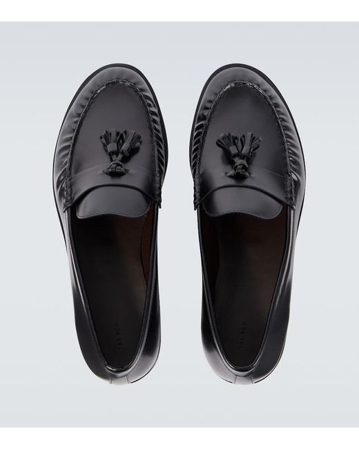 The Row Black Tassel-Embellished Loafers for men