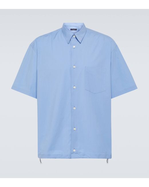 Comme des Garçons Blue Cotton Shirt for men