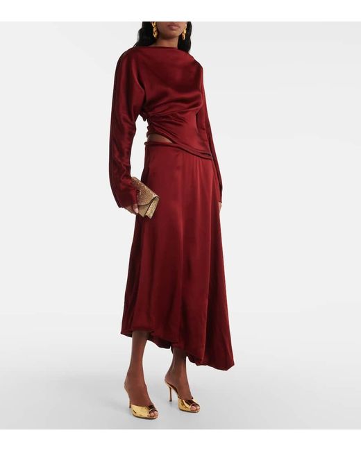 Christian Louboutin Metallic Clutch Loubi54 Small Aus Leder Mit Kristallen