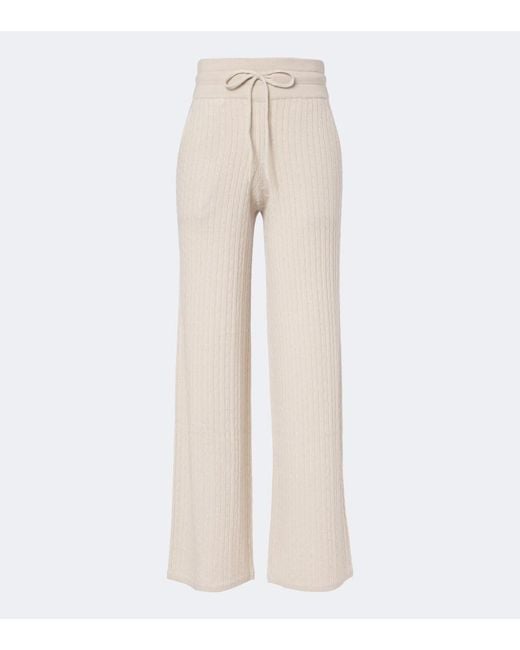 Eleventy Natural Cashmere Straight Pants