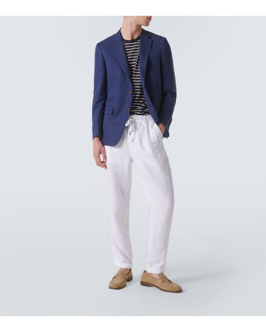 Polo Ralph Lauren Gerade Hose aus Leinen in White für Herren