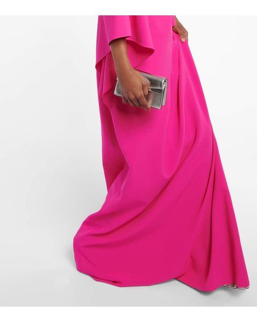 Safiyaa Pink Verzierte Robe Arama Aus Crepe
