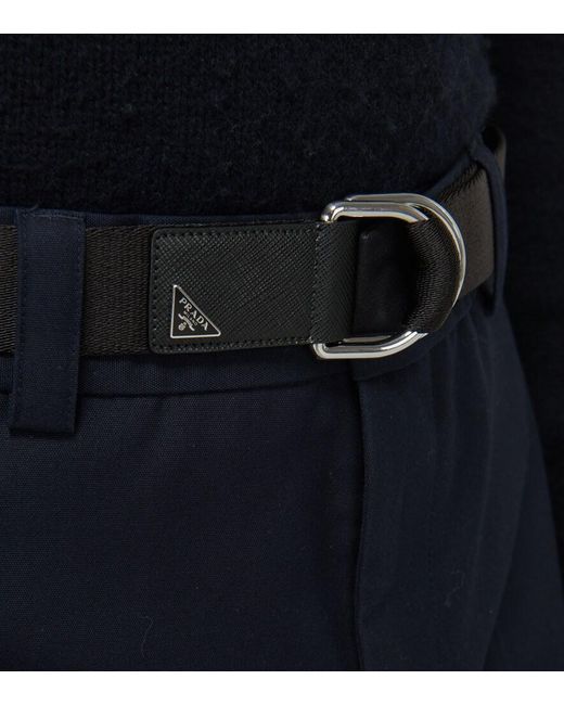 Prada Black Re-Nylon Belt for men