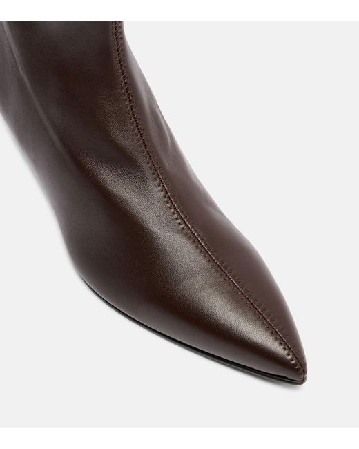 A.Emery Brown Ophelia Leather Ankle Boots
