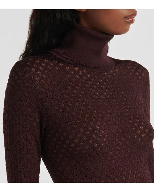 Chloé Purple Lace Top