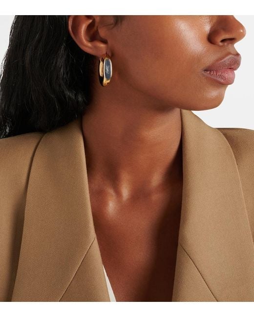 Saint Laurent Metallic Creolen Cassandre