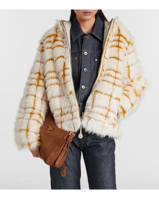 Moncler Natural Pluvier Checked Jacket