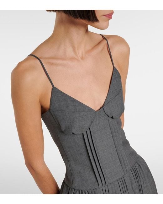 ShuShu/Tong Black Pleated Minidress