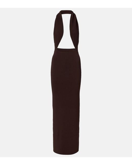 Christopher Esber Purple Jersey Maxi Dress