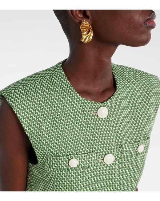 Chaleco Tamara Veronica Beard de color Green
