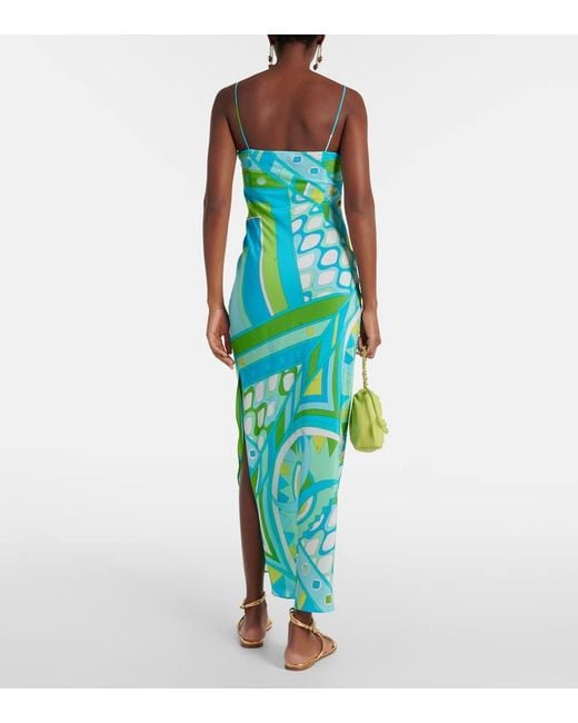 PUCCI プッチ ワンピース Vivara-printed silk maxi dress940998 PUCCI プッチ ワンピース Vivara-printed silk maxi dress940998