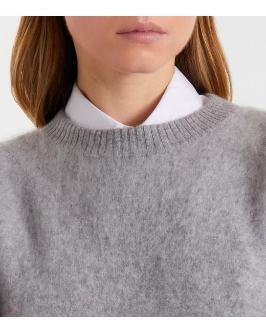 Veronica Beard Gray Pippen Cashmere Sweater