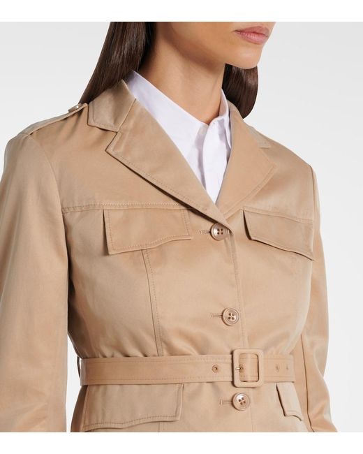 Dorothee Schumacher Natural Luxury Layer Cotton Trench Coat