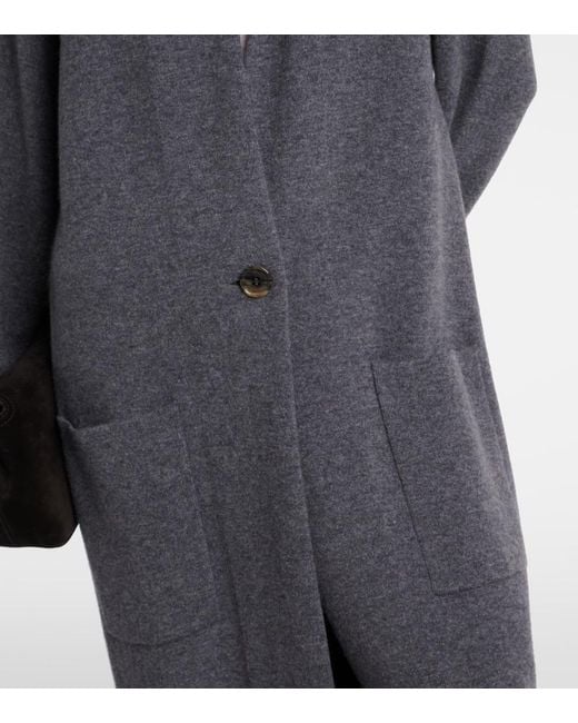 Lisa Yang Gray Mantel Amie Aus Cashmere