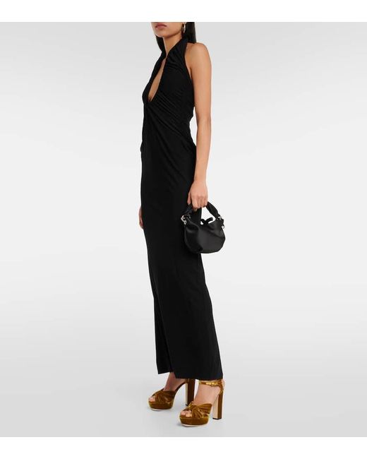 Jimmy Choo Metallic Heloise 120 Velvet Platform Sandals