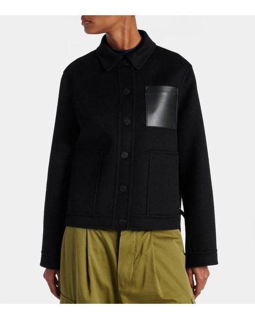 Loewe Black Wool And Cashmere Jacket