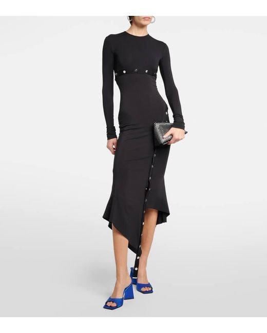 The Attico Black Verzierte Clutch Midnight Mini