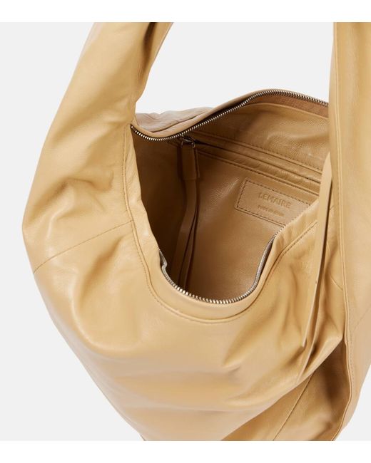 Lemaire Metallic Scarf Small Leather Shoulder Bag