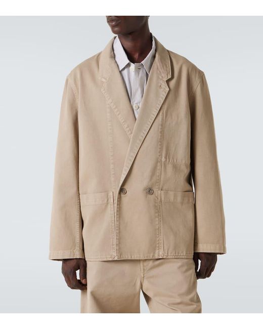 Lemaire Oversize-Blazer Aus Denim in Natural für Herren